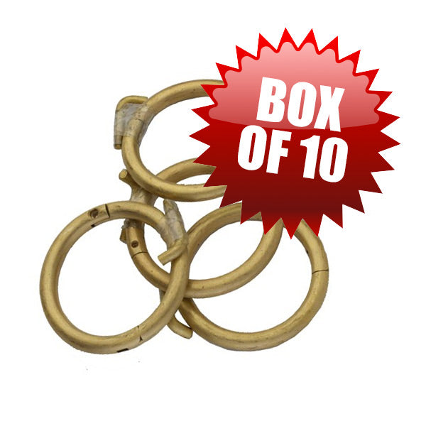 Brass Bull Rings Box of 10